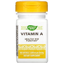 Вітамін А, Nature's Way "Vitamin A" 3000 мкг (100 гелевих капсул)