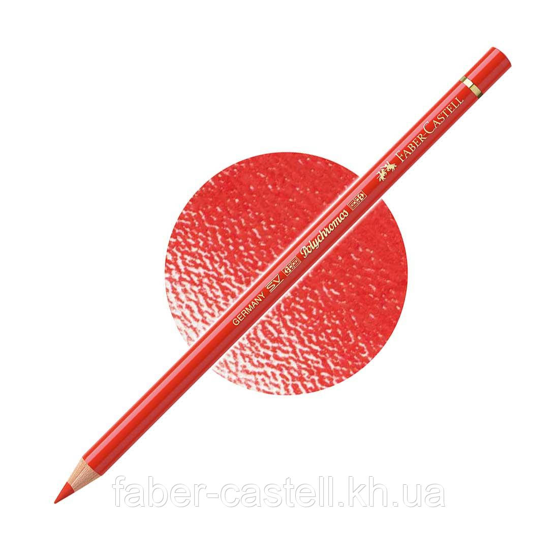 Олівець кольоровий Faber-Castell POLYCHROMOS колір світло-кадмієвий червоний №117 (Light Cadmium Red), 110117