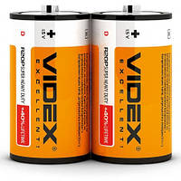 Батарейка солевая Videx 2 шт. R20
