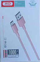 Кабель XO NB156 Type-C 2.4A/1m Pink
