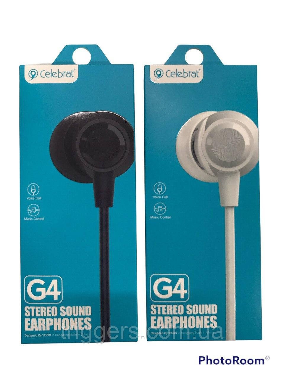 Наушники CELEBRAT G4 BLACK/WHITE