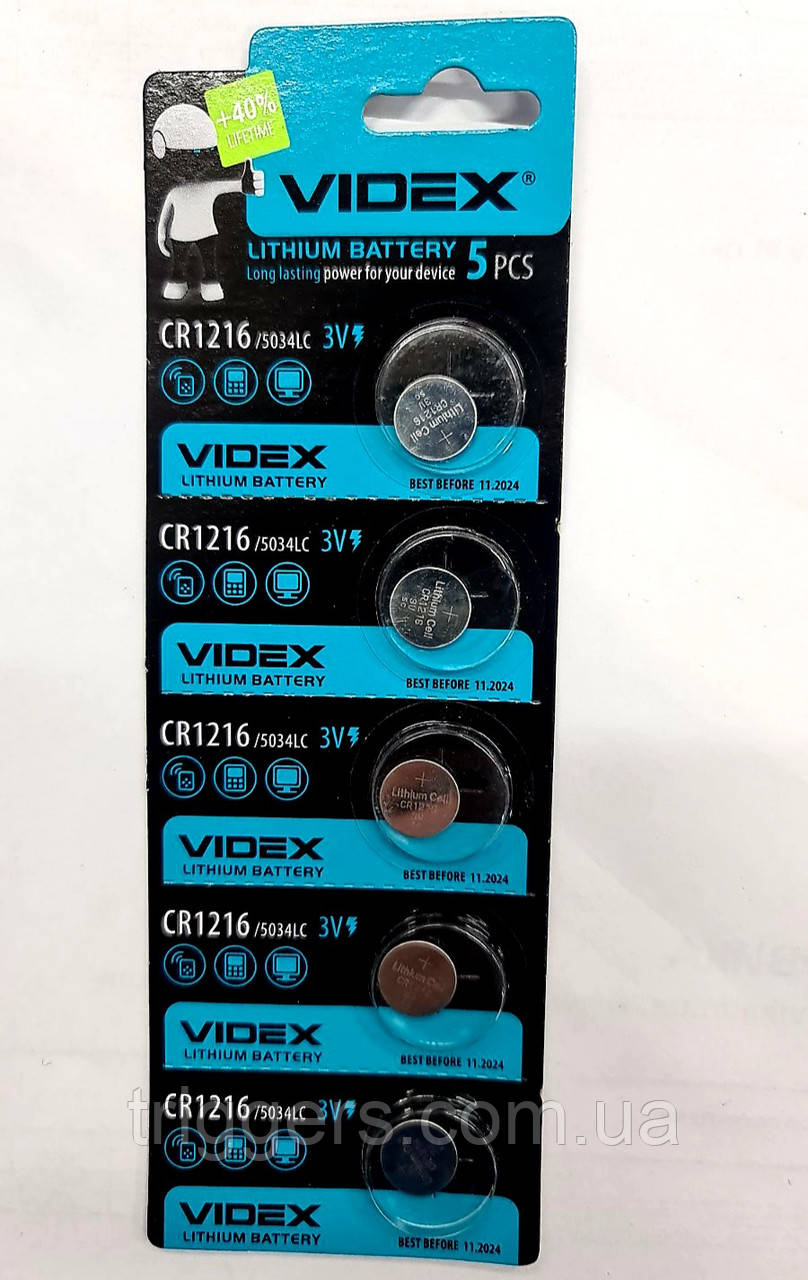 Батарейки Videx CR1216, фото 1