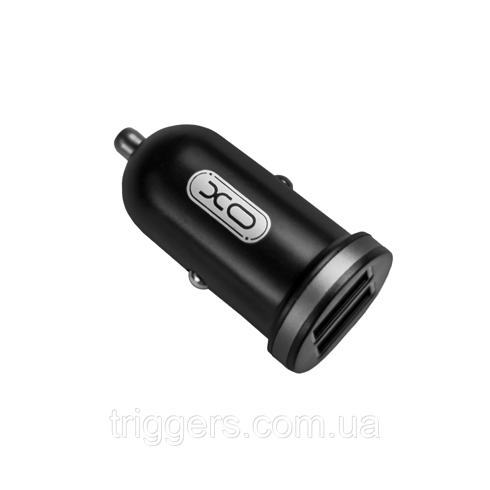 АЗП XO TZ08 2.1A/2 USB + lightning Black