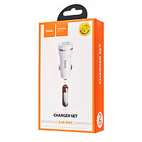 АЗУ HOCO Z27 Staunch 2USB/2,4A+Micro White