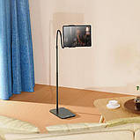 Підлоговий тримач Hoco PH42 Vigour retractable lazy stand 4.5-10 Black, фото 4