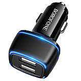 АЗУ BOROFONE BZ14 Max 2USB/2.4A black, фото 4