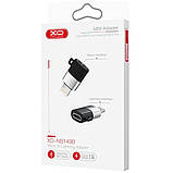 Перехідник XO NB149B microUSB to lightning Black, фото 3
