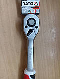 Тріскачка YATO 72 зубця 1/2" 255 мм (YT-0732), фото 2