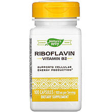 Вітамін B2, Nature's Way "Riboflavin Vitamin B2" 100 мг (100 капсул)