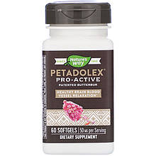 Екстракт білокопитника Nature's Way "Petadolex Pro-Active" 50 мг (60 капсул)