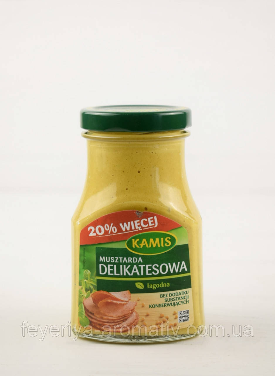 Гірчиця не гостра Kamis Delikatesowa 225г (Польща)