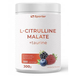 Цитрулін Sporter L-Citrulline Malate + Taurine 300 г (100 порц.)