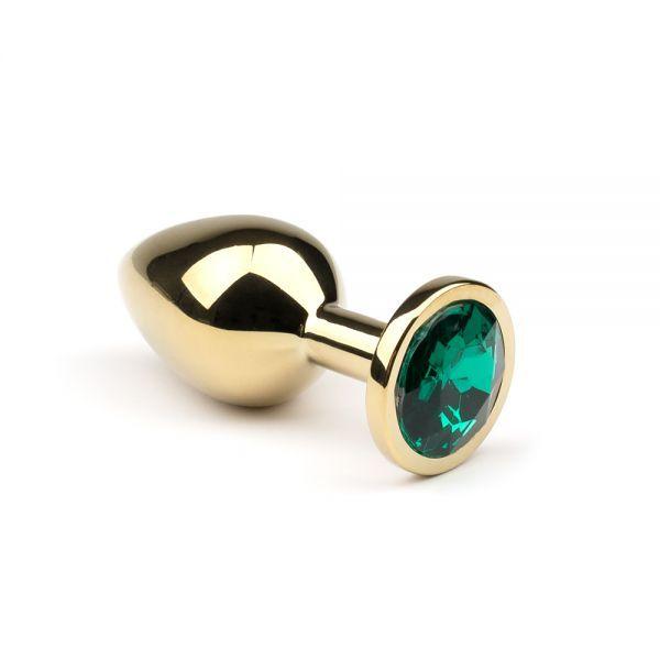 Анальна пробка,Gold Emerald, L | Puls69