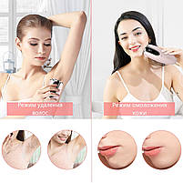 Фотоепілятор Ipl Hair Removal Ellesilk Dh5, рожевий, 8 рівнів, 2 режими - апарат для епіляції всього тіла, фото 4