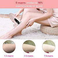 Фотоепілятор Ipl Hair Removal Ellesilk Dh5, рожевий, 8 рівнів, 2 режими - апарат для епіляції всього тіла, фото 5