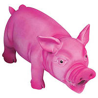 Flamingo Pink Pig ФЛАМИНГО ПОРОСЕНОК ХРЮКАЮЩИЙ РОЗОВЫЙ латексная игрушка для собак Рожевий | 22х10х10 см