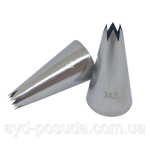 Насадка кондитерська металева арт. 342