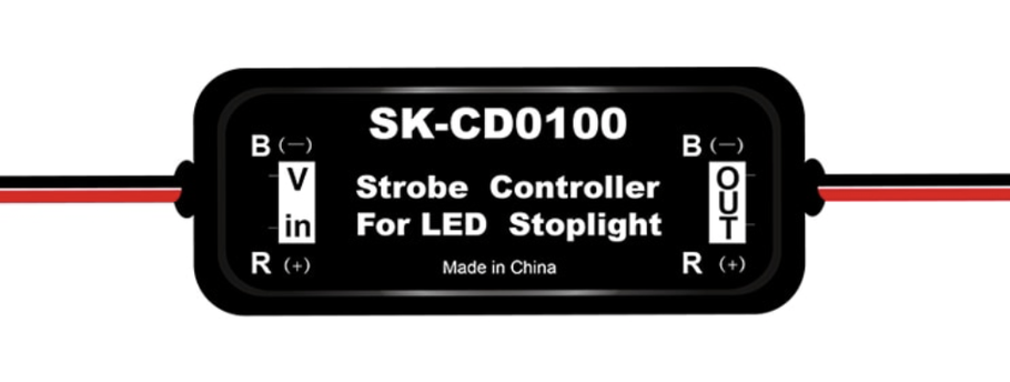 Контролер СТОП-сигналу з функцією строобоскопа (миготіння) SK-CD0100 9-30В, фото 1