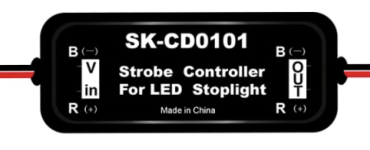 Контролер СТОП-сигналу з функцією строобоскопа (миготіння) SK-CD0100 9-30В, фото 1