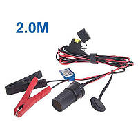 Перехідник клеми-прикурювач Vitol K-13, подовжувач 2 метри 20 А