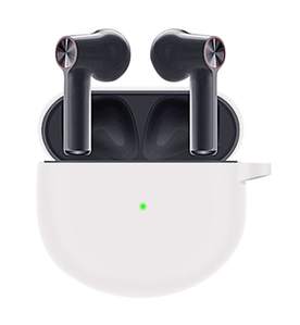 Чохол-накладка DK Silicone Candy Friendly з карабіном для OnePlus Buds (white)