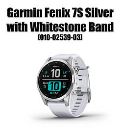 Смарт-годинник Garmin Fenix 7S Silver with Whitestone Band (010-02539-03)
