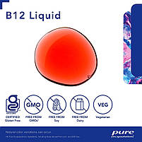 Pure Encapsulations B12 Liquid | 1,000 mcg Vitamin B12 (Methylcobalamin | метилкобаламін) 30мл., фото 4