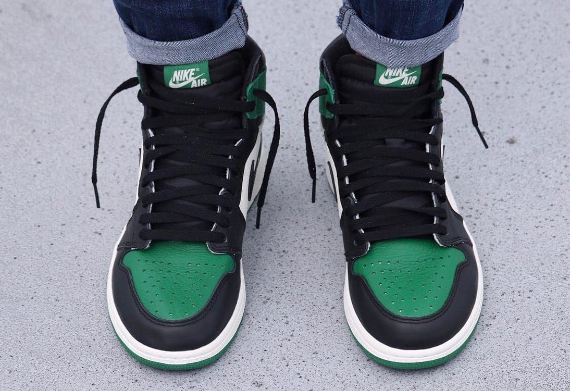 Jordan 1 pine hotsell green size 9