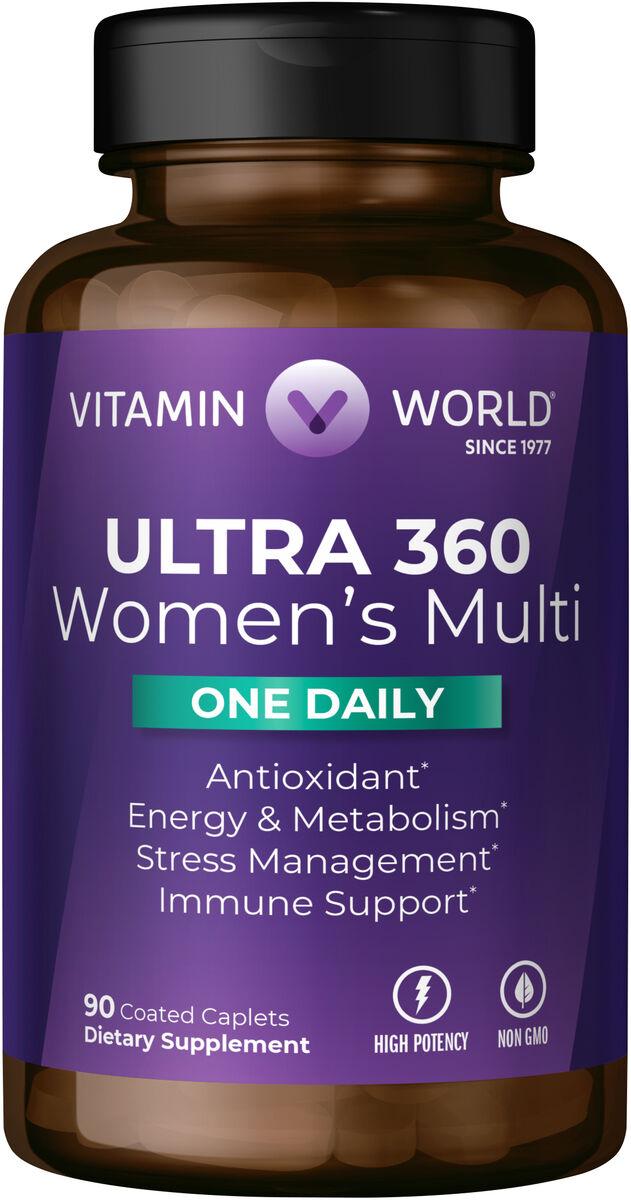 Вітаміни для жінок Vitamin World Ultra 360 Women's Multi One Daily 90 капс.