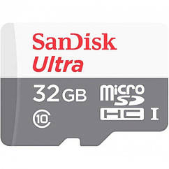 Картка пам'яті microSDHC 32Gb SanDisk Ultra UHS-1 (Class 10) (R-120 Mb/s)
