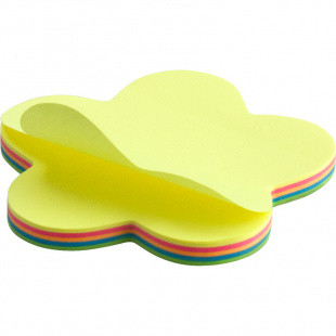 Блок паперу з клейким шаром, 70х70 мм, 50 аркушів, "Квітка", AXENT, фото 1