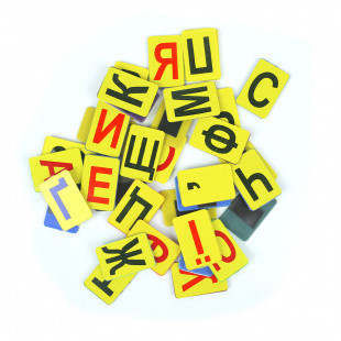 Літери магнітні, 3х2 см, 34 шт, український алфавіт, фото 1