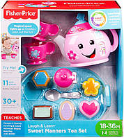 Чайный сервиз музыкальный набор для чаепития Фишер прайс Fisher-Price laugh & learn Sweet Manners Tea Set