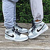 Кросівки Nike Air Jordan 1 Mid Light Smoke Grey, фото 6