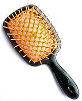 Продувний гребінець для волосся Hollow Comb Superbrush Plus Жовтогарячий