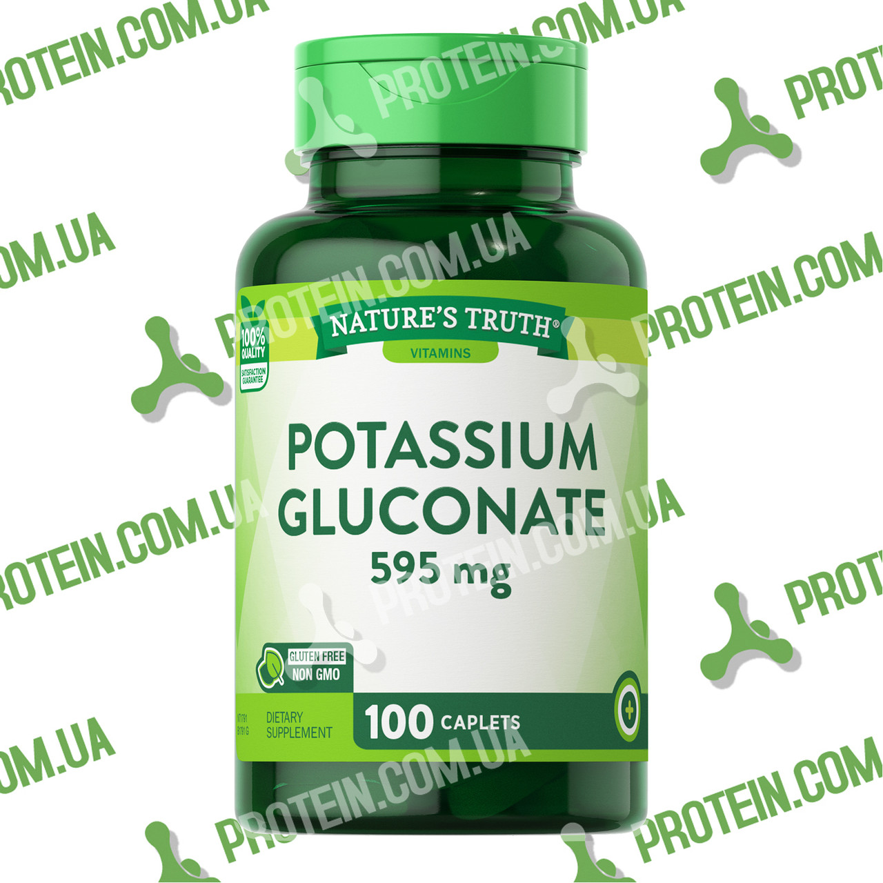 Калій nature's Truth Potassium Gluconate 595 мг 100 таб