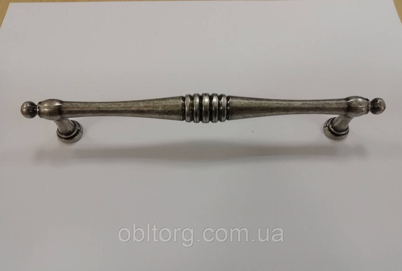 Ручка рейлинговая меблева Virno Antique 634/160 античне срібло, фото 1