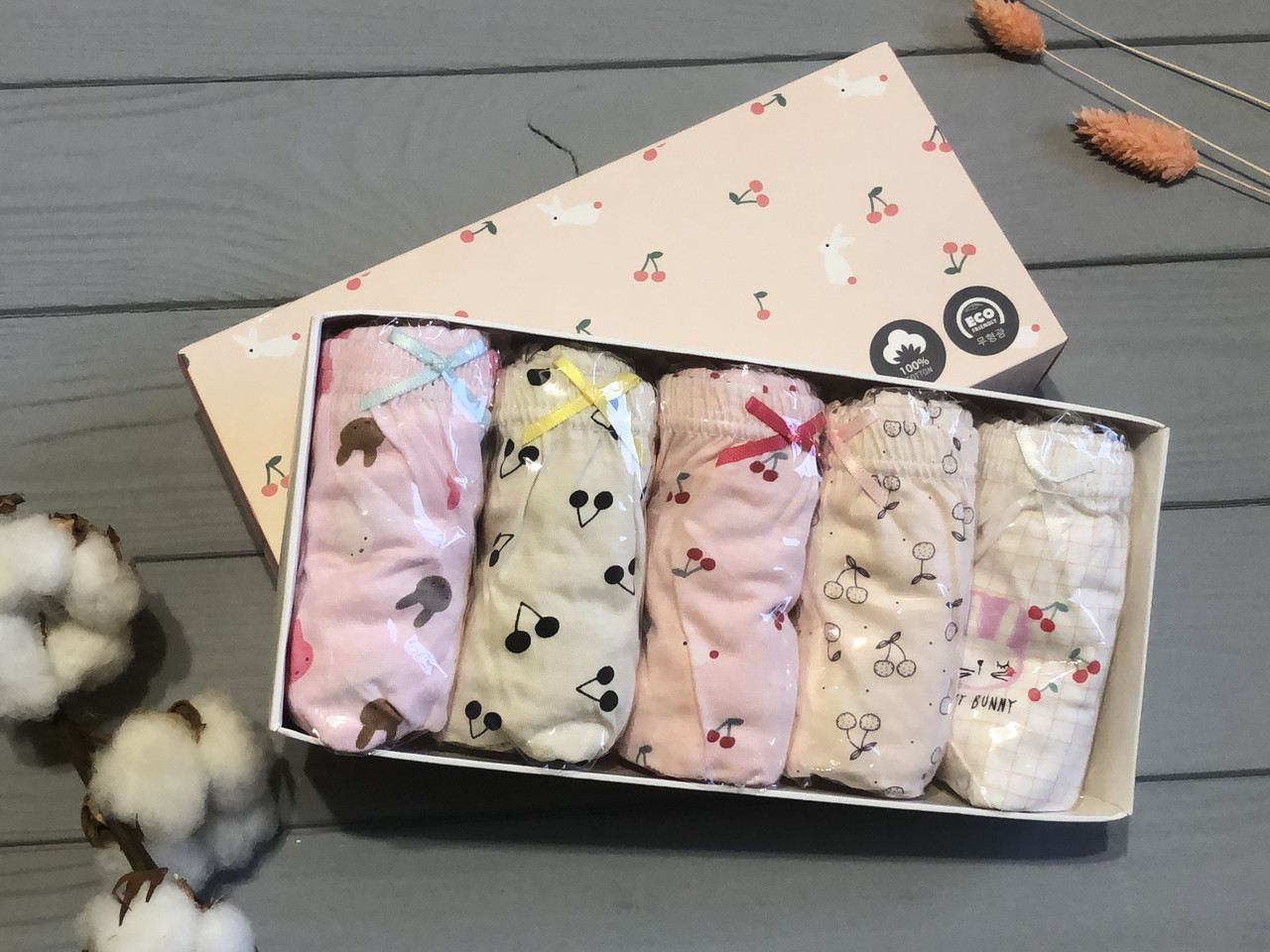 Купить Хлопковые трусы, трусики для девочки, девушки, набор комплект ...