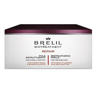 Ампули для відновлення структури волосся Brelil Bio Treatment Repair Phials 10х12мл.