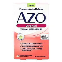 Azo, Boric Acid, Vaginal Supositories, 600 mg, 30 Suppositories Киев