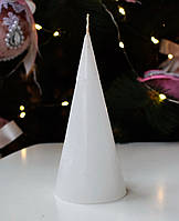 Свічка парафінова "Конус". Колір: Білий Висота: 150мм. Вага: 180гр.