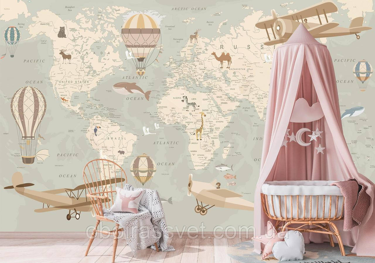 Фотошпалери Дитяча карта