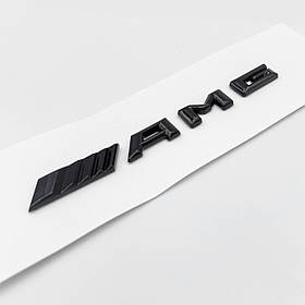 Емблема шильдик в салон AMG Mercedes-Benz (Мерседес) 82х7 мм Чорний глянець