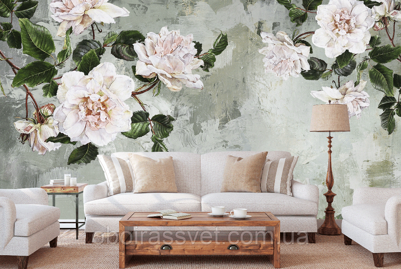 3D Фотошпалери 3Д Пейзаж квітів