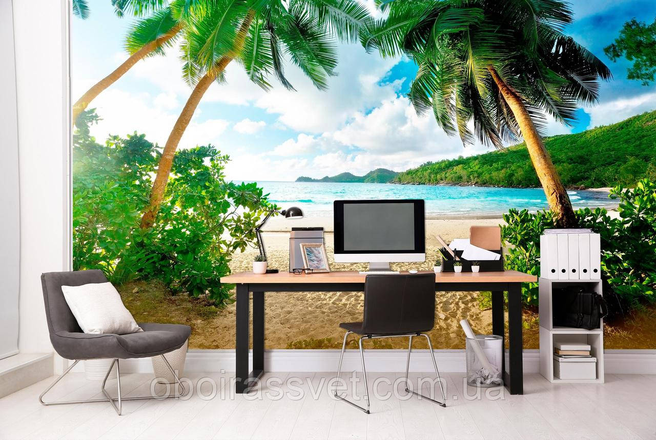 3D Фотошпалери  3Д Пальмовий острів