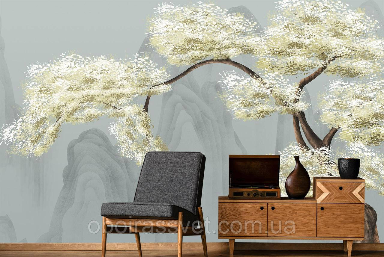 3D Фотошпалери  3Д Дерево з пилку