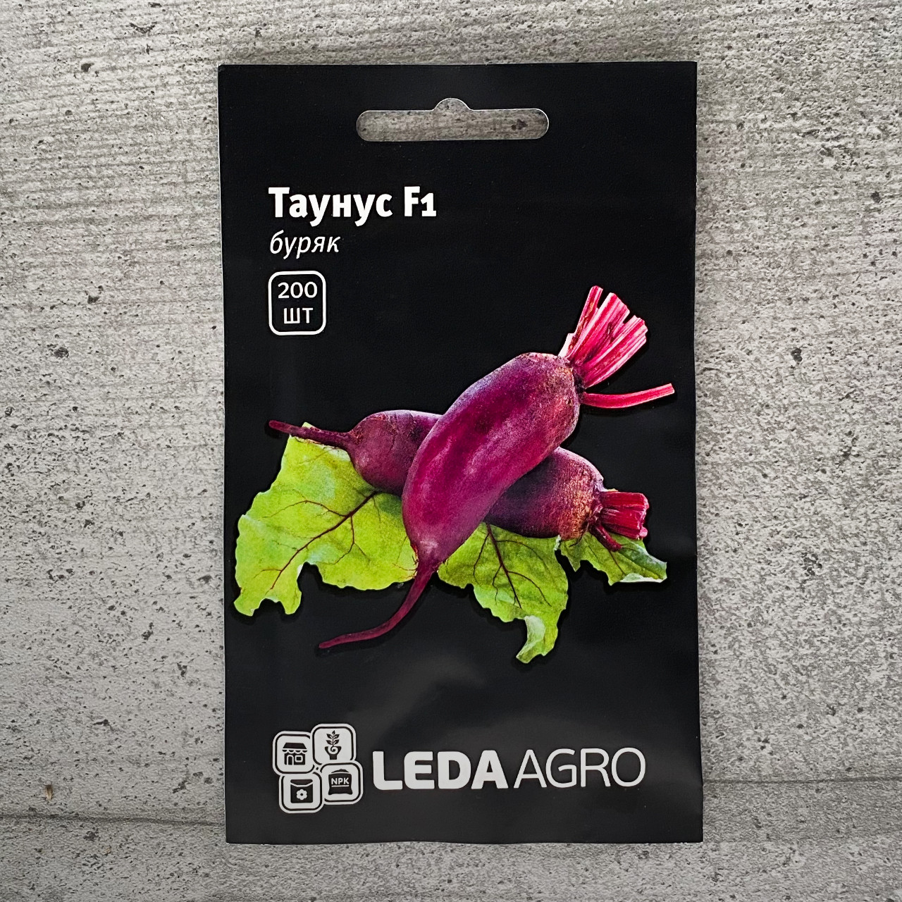 Буряк Таунус 200 шт насіння пакетоване Leda Agro