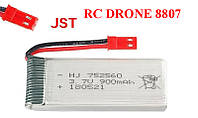 Аккумулятор для квадрокоптера RC Drone 8807 900mAh 3.7V 752560