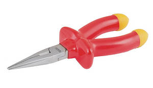 MasterTool Щипці прямі 160 мм, діелектричні, C45, HRC 44~48, Арт.: 27-2160