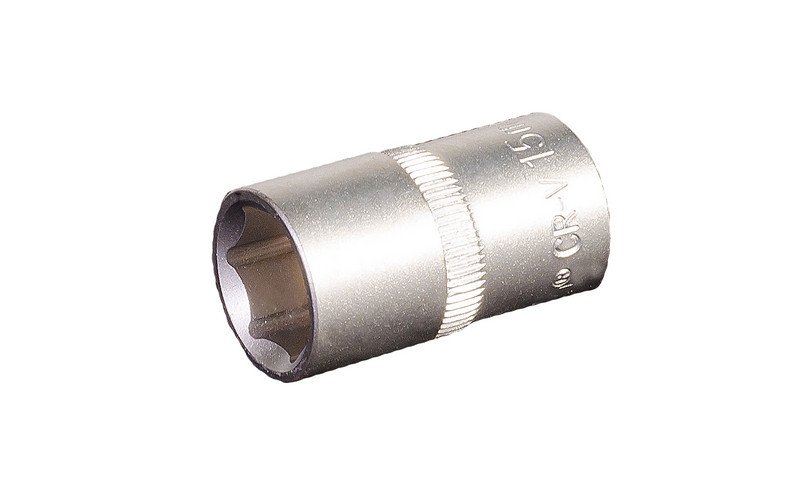 MasterTool Насадка торцева 6-гранна 1/2" 15 мм CrV, Арт.: 78-0015